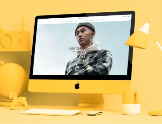 Antracite portfolio preview Opklopper op Mac scherm